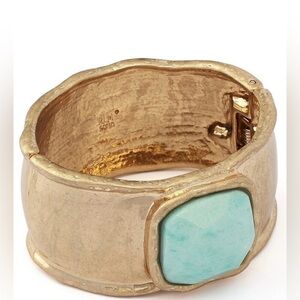 Robert Lee Morris Goldplated Turquoise Stone Bracelet